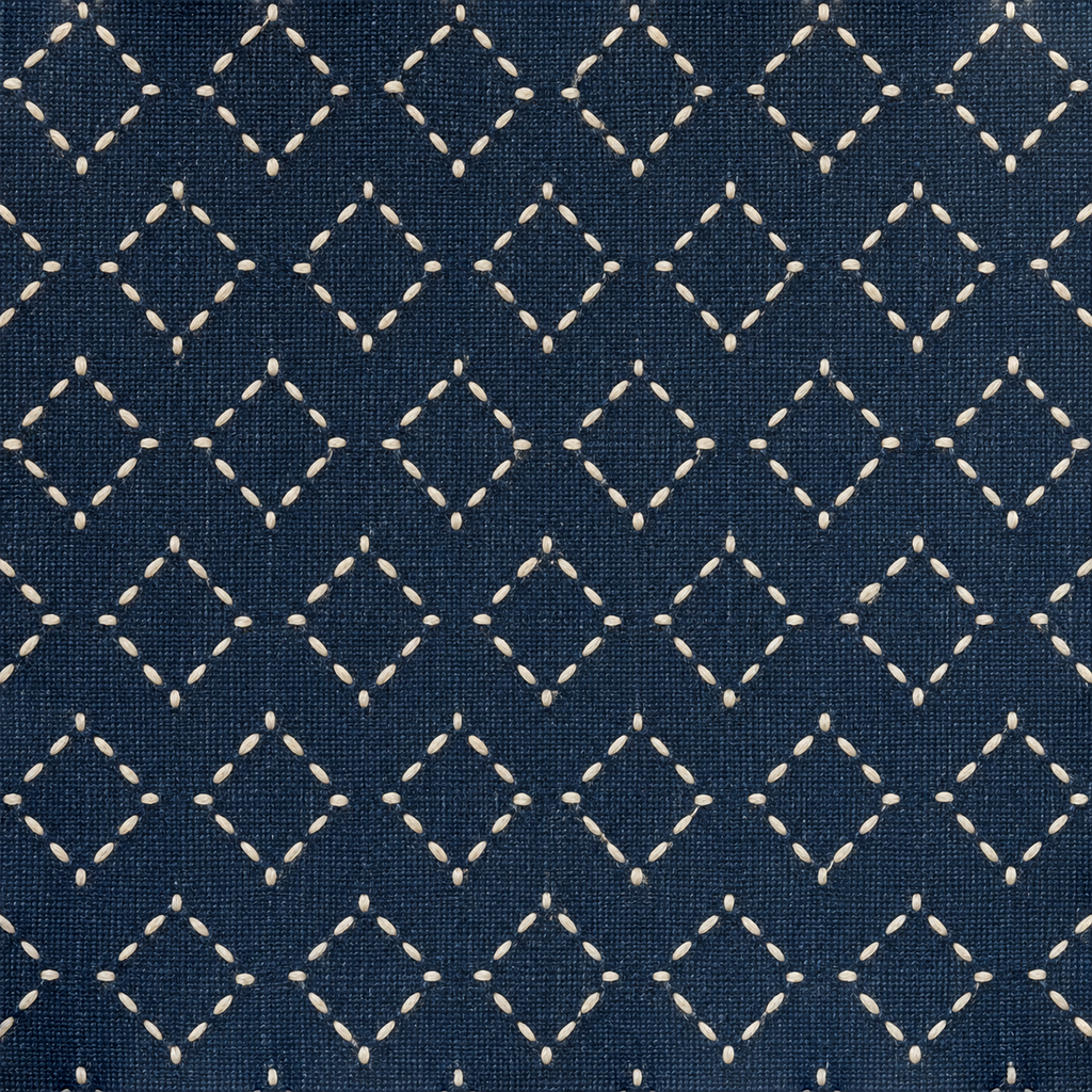 Indigo Sashiko Cotton Diffuse / albedo map
