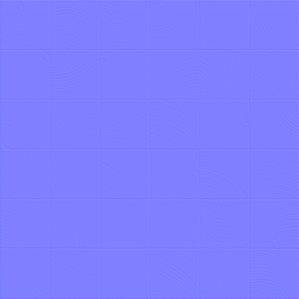 Larch End-Grain Blocks Normal OpenGL map