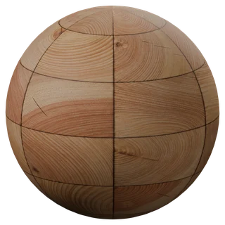 Larch End-Grain Blocks PBR 1K Wood