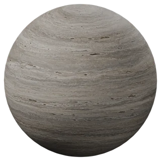 Silver Vein-Cut Travertine PBR 1K Stone