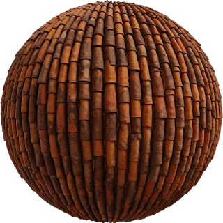 Clay Roof Tiles 02 PBR 4K Tiles