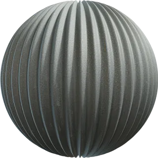 Corrugated Iron PBR 4K Metal