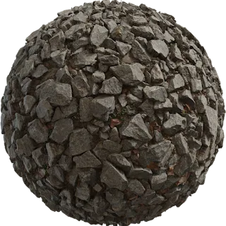 Gray Rocks PBR 4K Stone