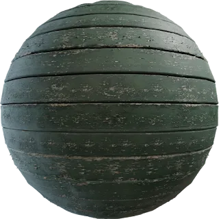 Green Rough Planks PBR 4K Wood