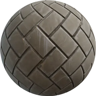 Herringbone Concrete Tile PBR 4K Concrete