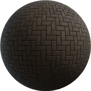 Herringbone Pavement 03 PBR 4K Floor