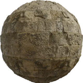 Large Sandstone Blocks 01 PBR 4K Stone