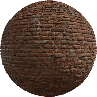Medieval Red Brick PBR 4K Wall