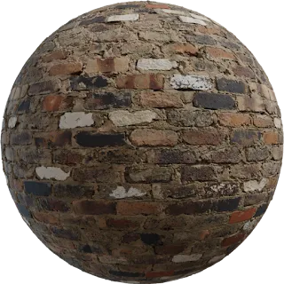 Mixed Brick Wall PBR 4K Wall