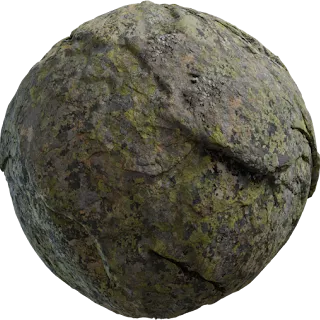 Mossy Rock PBR 4K Stone