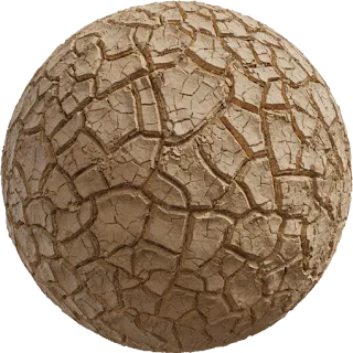 Mud Cracked Dry 03 PBR 4K Ground