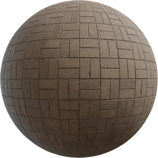 Patterned Brick Floor 02 PBR 4K Floor