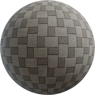 Patterned Brick Floor PBR 4K Floor