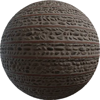 Patterned Brick Wall 02 PBR 4K Wall