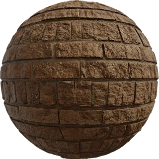 Patterned Brick Wall PBR 4K Wall