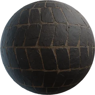 Patterned Slate Tiles PBR 4K Tiles