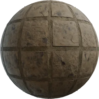 Precast Stone Paving PBR 4K Stone