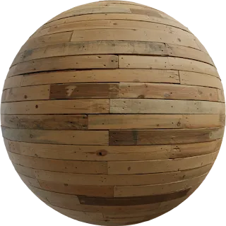 Raw Plank Wall PBR 4K Wall