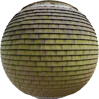 Red Slate Roof Tiles 01 PBR 4K Tiles