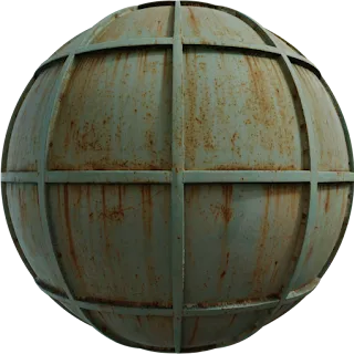 Rusty Metal Grid PBR 4K Metal