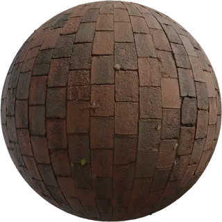 Short Bricks Floor PBR 4K Floor