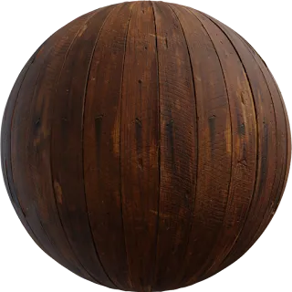 Wood Cabinet Worn Long PBR 4K Wood