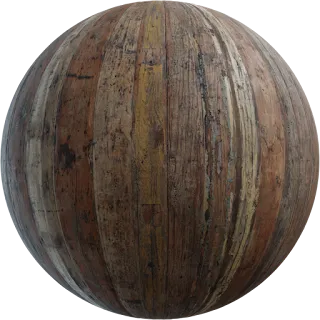 Worn wood planks PBR 4K Wood