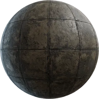 Worn Tile Floor PBR 4K Floor