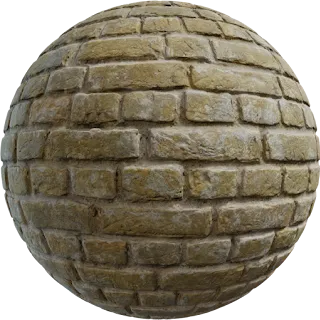 Yellow Bricks PBR 4K Wall