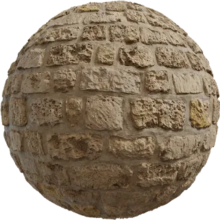 Yellow Stone Wall PBR 4K Stone
