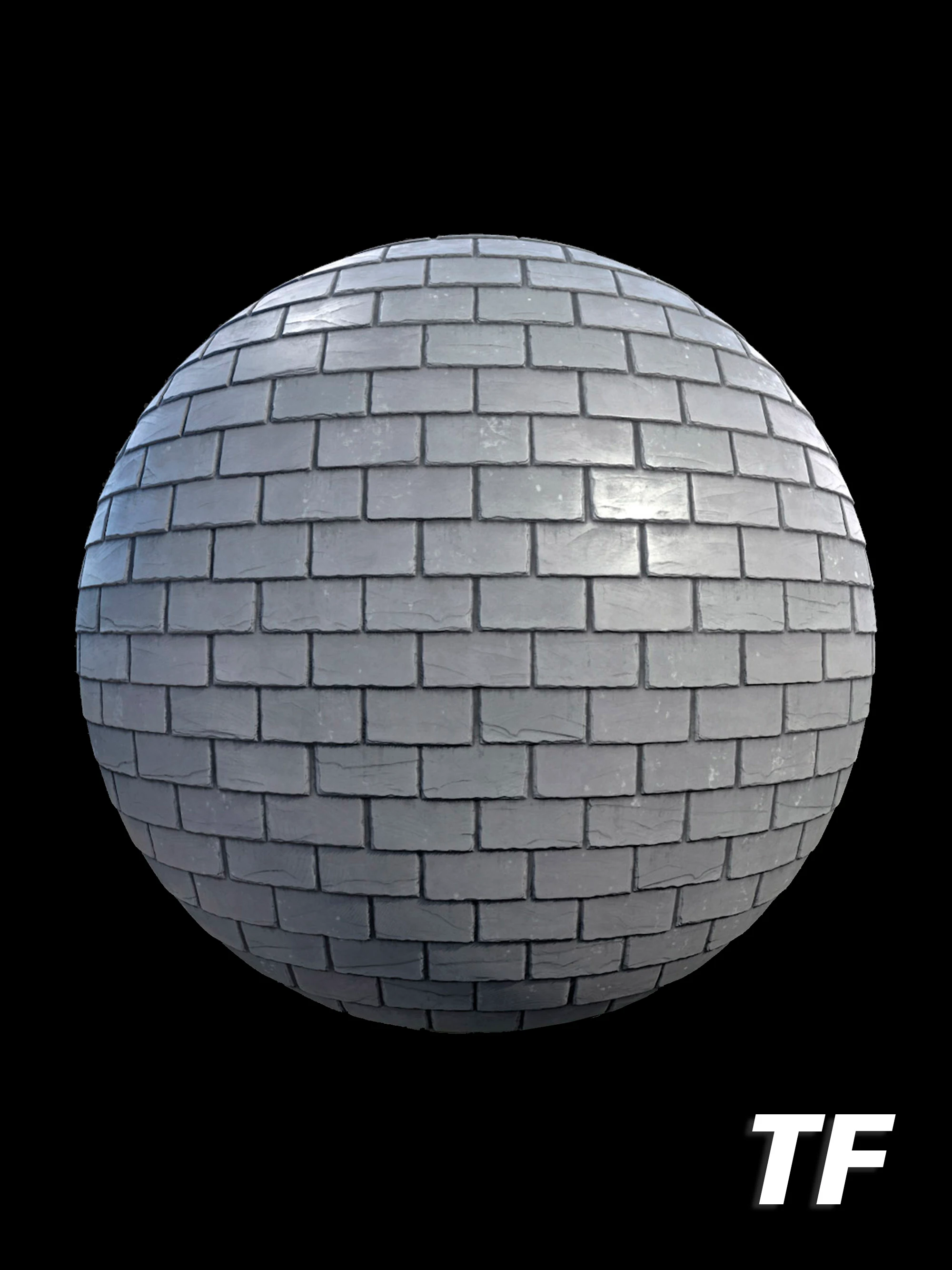 Roof Slate Grey 001 PBR 4K Wall