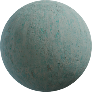 Blue Plaster Weathered PBR 4K Wall