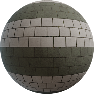 Brick Crosswalk PBR 4K Wall