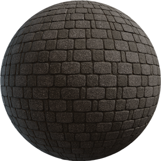 Brick Pavement 02 PBR 4K Wall