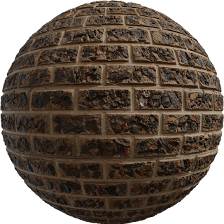 Brick Wall 04 PBR 4K Wall