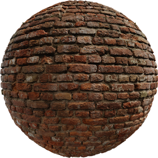 Castle Brick 02 Red PBR 4K Wall