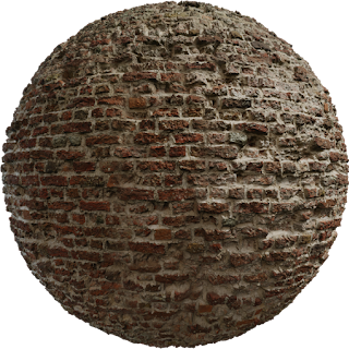Castle Brick 02 White PBR 4K Wall