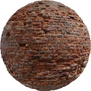 Castle Brick Broken 06 PBR 4K Wall