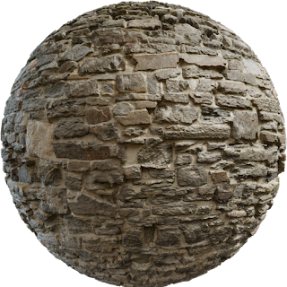 Castle Wall Slates PBR 4K Wall