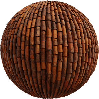 Clay Roof Tiles 02 PBR 4K Tiles