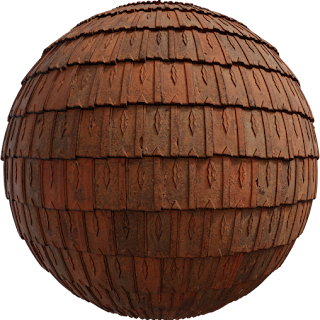 Clay Roof Tiles 03 PBR 4K Tiles