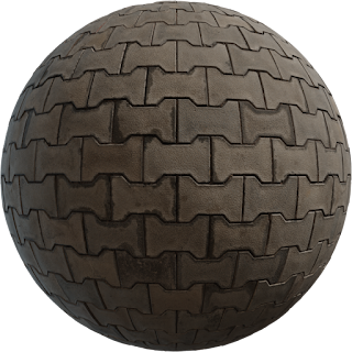 Concrete Pavers PBR 4K Concrete
