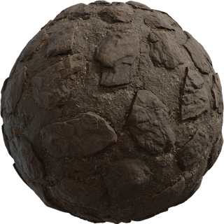 Concrete Rock Path PBR 4K Concrete