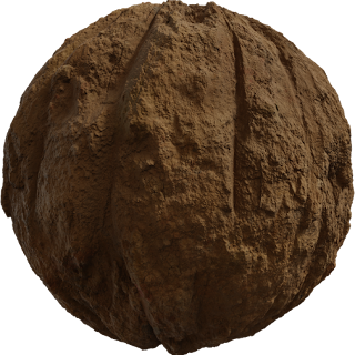 Excavated Soil Wall PBR 4K Wall