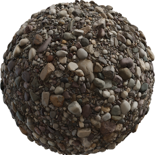 Ganges River Pebbles PBR 4K PBR