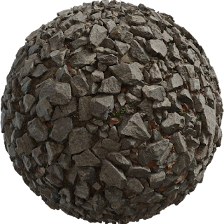 Gray Rocks PBR 4K Stone