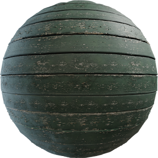 Green Rough Planks PBR 4K Wood