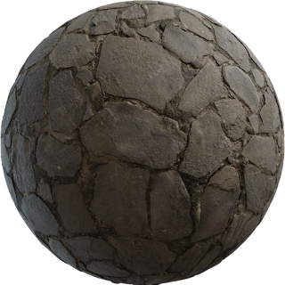 Grey Stone Path PBR 4K Stone