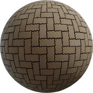 Herringbone Brick 02 PBR 4K Wall