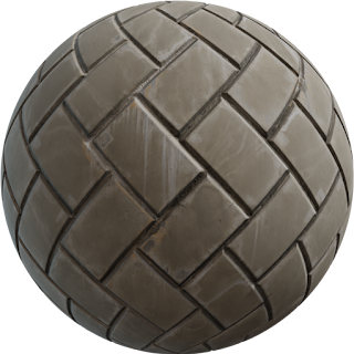 Herringbone Concrete Tile PBR 4K Concrete